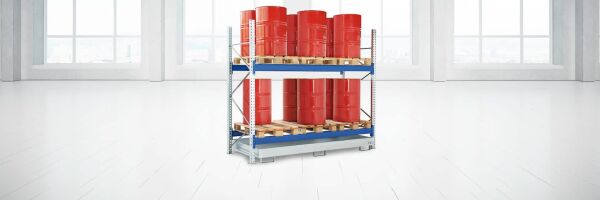Fasslagerregale für Palettenlagerung