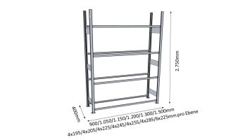 Höhe 2750mm