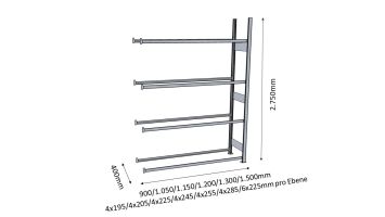 Höhe 2750mm