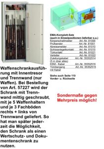 Waffenschrank Modell Wuppertal - Barmen 10 WH 1322 Höhe