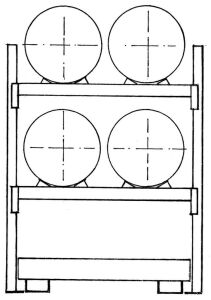 Fassregal, AF, BxTxH 1350x850x2000 mm,
