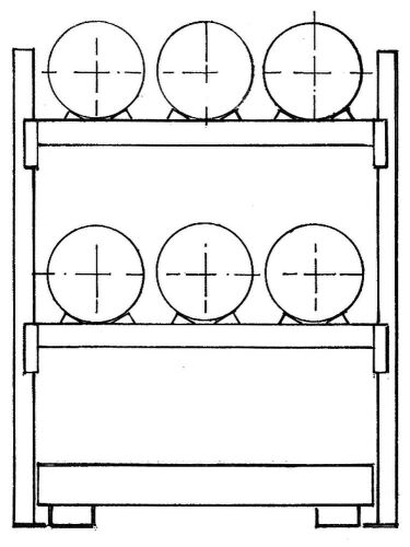 Fassregal, GF, BxTxH 1350x850x2000 mm,
