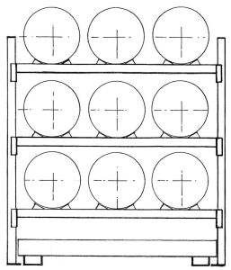 Fassregal, AF, BxTxH 2225x850x2500 mm,