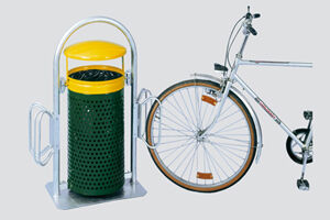 Fahrradparker zu Rohrbogenständer