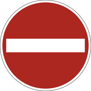 Klebepfeile für Verkehrsschild,