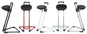 Stehhilfe, ESD, Gestell verchromt,
