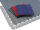 Ecken zu Bodenrosten, blau,