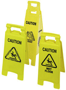 Warnschild Attention, 4-seitig,