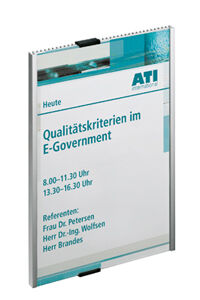 Türschild aus Alu, Verschlusskappe,