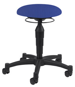 Bürohocker, bewegliche Sitzfläche,