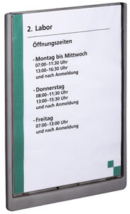 Türschild aus ABS, Klick-Funktion, A5,