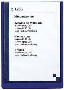 Türschild aus ABS, Klick-Funktion, A4,