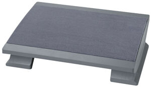 Fußstütze, Kunststoff, Teppichbelag,