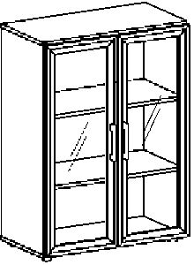 Flügeltürschr., BxTxH 800x420x1104 mm,