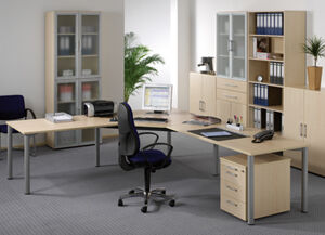 Schreibtisch, BxTxH 800x800x680-800 mm,