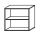 Büroregal, BxTxH 400x400x752 mm, 2 OH,