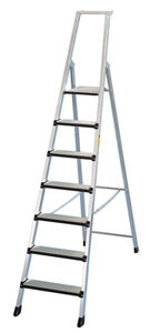 Stufen-Stehleiter, 1-seit. Begehbar,