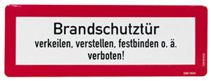 Brandschutzs., Alu, 297x105 mm,