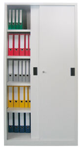 Schiebetürschr., 4 verz. Böden,