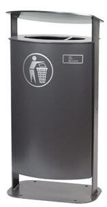 Abfallbehälter mit Haube