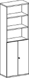 Flügeltürschr., BxTxH 800x425x2304 mm,