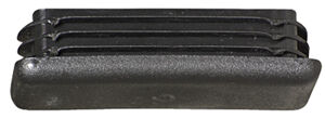 Rammschutz-Planke, Kappe schwarz,
