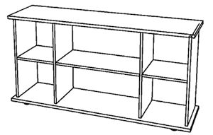 Sideboard, BxTxH 1661x448x840 mm,