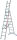 Allzweckleiter, 3-tlg., 3x12 Sprossen,