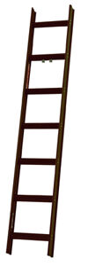 Alu-Dachleiter, 10 Sprossen,