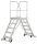 Podesttreppe mobil, 2x4 Stufen