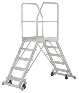 Podesttreppe mobil, 2x5 Stufen