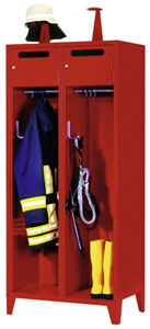 Feuerwehrschränke mit Schließfach und