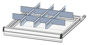 Einteilungsmaterialset, 3 Schlitzwände,