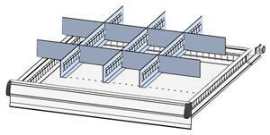 Einteilungsmaterialset, 3 Schlitzwände,