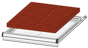 Einteilungsmaterial Polak 27x36D KS Kästen Set2