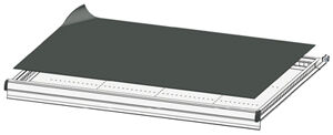 Einteilungsmaterial Polak 54x36D Gummimatte