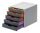 Schubladenbox, 5 farbige Schubladen,