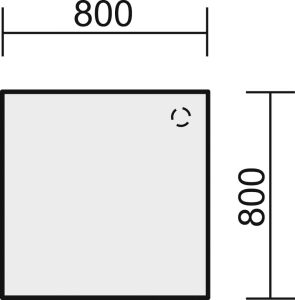 Verkettungsplatte, BxTxH 800x800x720mm,