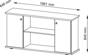 Sideboard, BxTxH 1661x448x840 mm,