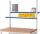 Etagenbord für B 1250 mm, T 300 mm,