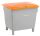 Streugutbehälter, grün/orange, 210 l,