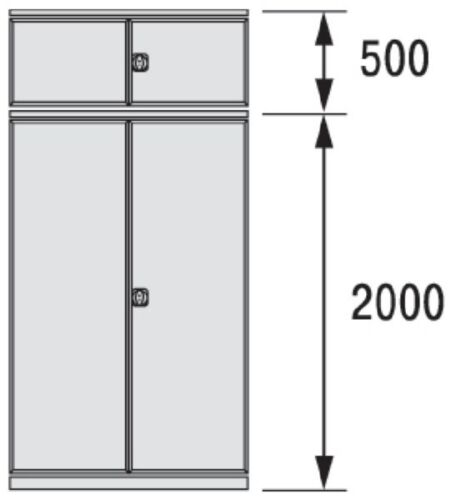 Flügeltür 2500x1300      R7035