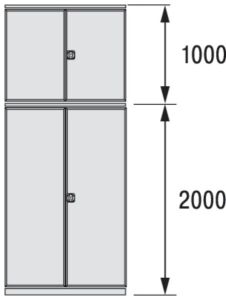 Flügeltür 3000x1300      R7035