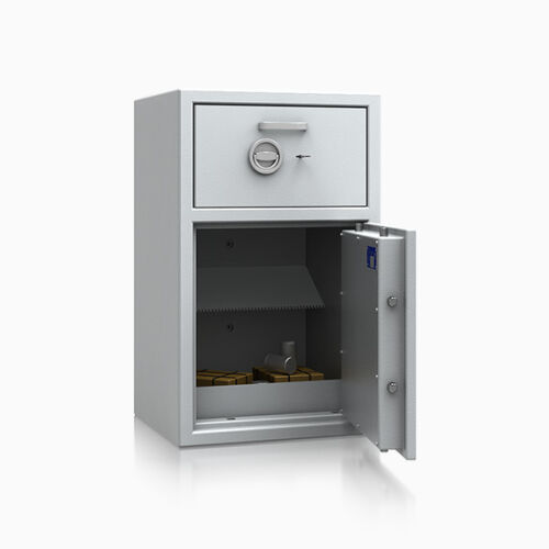 Einwurftresor Modell Bern Deposit  - Kl. D-II mit Gewicht 284, Schublade vorne