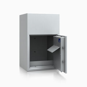 Einwurftresor Modell Bern Deposit  - Kl. D-II mit Gewicht 283, Schublade rückseite