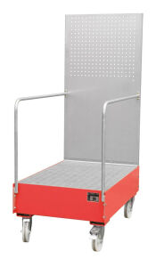 Auffangwanne mit Lochplatte, RAL 3000,