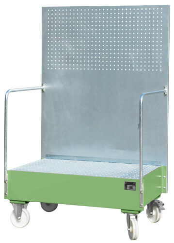 Auffangwanne mit Lochplatte, RAL 6011,