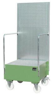 Auffangwanne mit Lochplatte, RAL 6011,