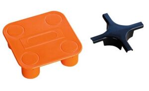 PE-Kreuverbinder, BxTxH 115x115x35 mm