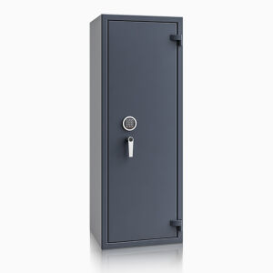 Waffenmehrzweckschrank Klasse 1 ECBS  Modell St.Gallen MAX KOMBI 7 Waffenhalter, + Regalteil H: 1.500 mm